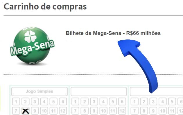 Cartela de preenchimento de aposta da Lottoland Brasil