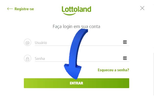 6. Acesso a area do usuário.